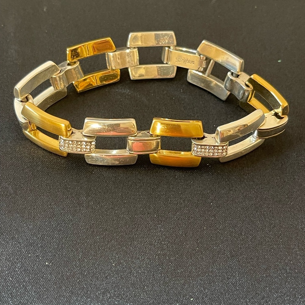 Brighton Two-Tone Gold and Silver Link Bracelet - Picture 5 of 6